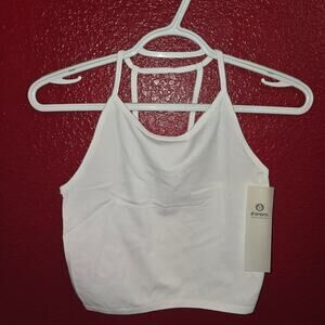 Mono B Think Racerback White Activewear Tank Medium